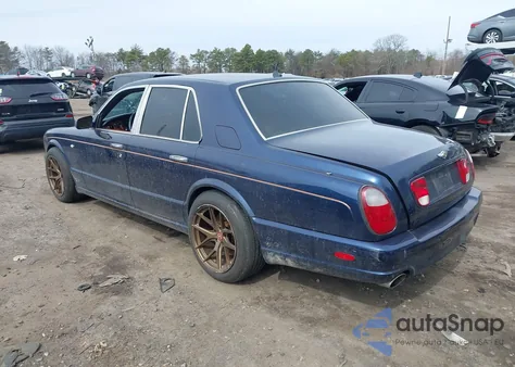 2003 Bentley Arnage T z USA, uszkodzony, nr VIN SCBLF34F23CX09384